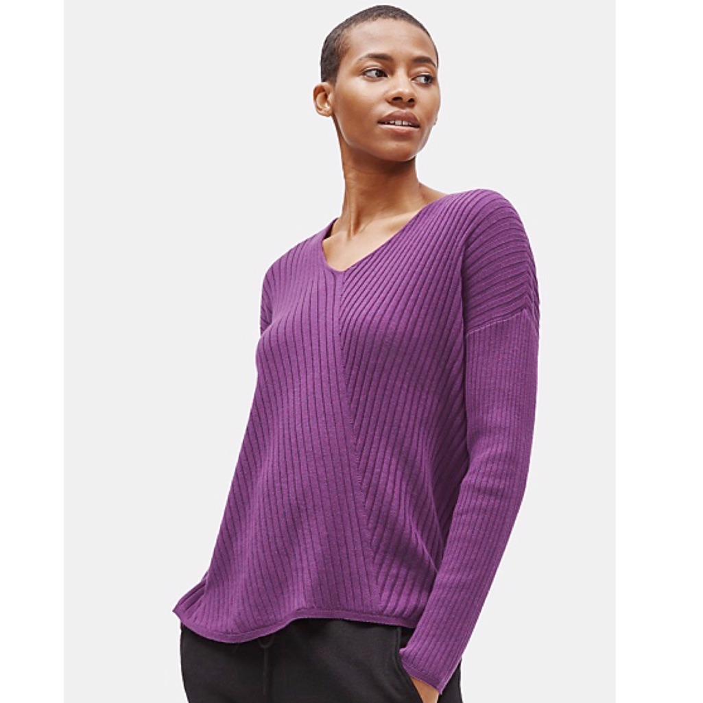 Eileen Fisher Tencel & Organic Cotton Silk Top